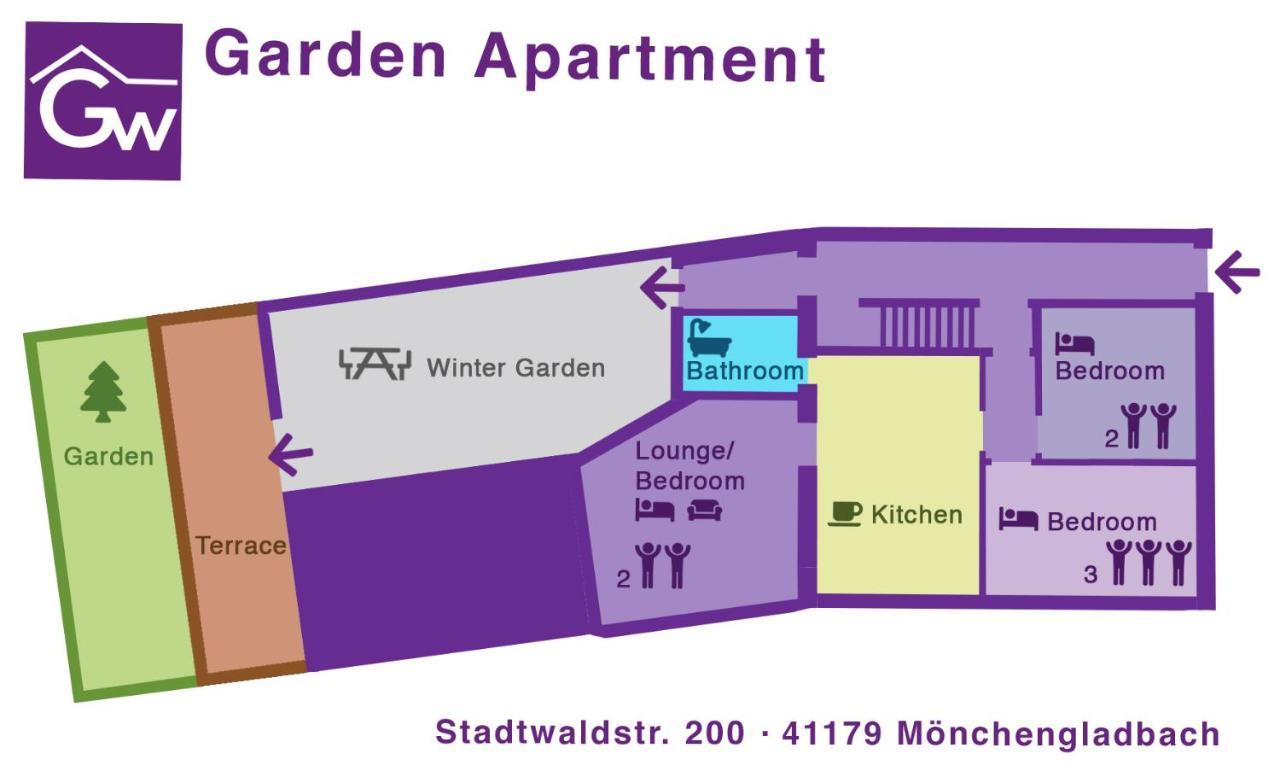 Gaestewohnung Moenchengladbach Buitenkant foto